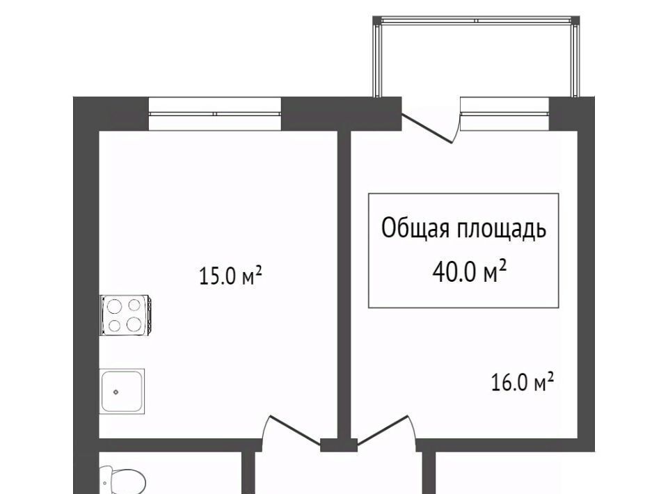 квартира г Новосибирск Октябрьская ул Военная 9/2 фото 12