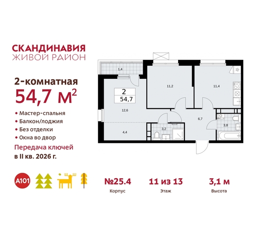 жилой район «Скандинавия» б-р Скандинавский 25/4 Сосенское, Бутово фото