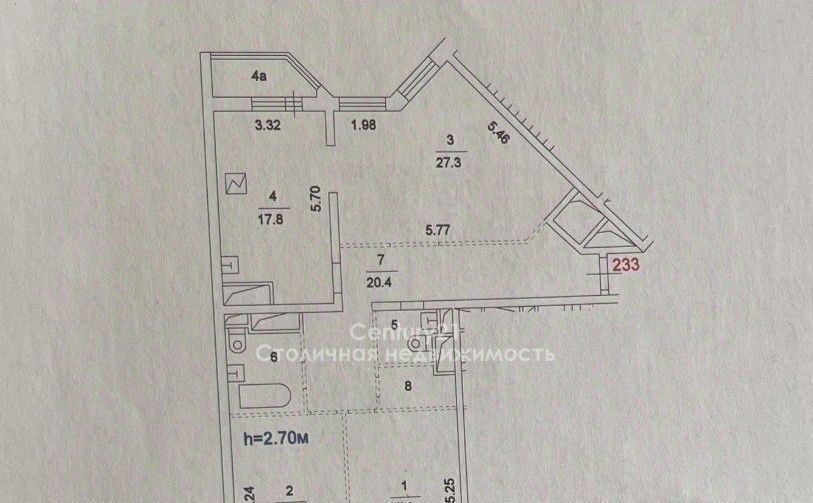 квартира г Москва метро Нагатинская проезд Нагатинский 1-й 11к/1 квартал «Скай Форт» муниципальный округ Нагатино-Садовники фото 2