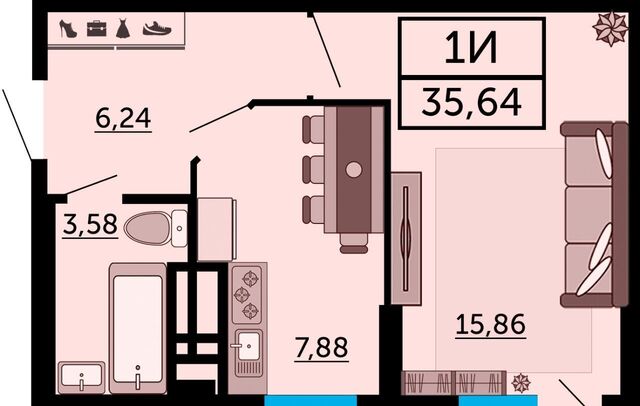 квартира р-н Ленинский ул Мечникова 110г ЖК FOUR PREMIERS фото