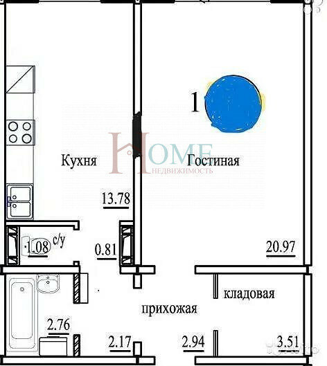 квартира г Новосибирск р-н Кировский ул Бронная 34/2 ЖК «Просторный» Площадь Маркса фото 10