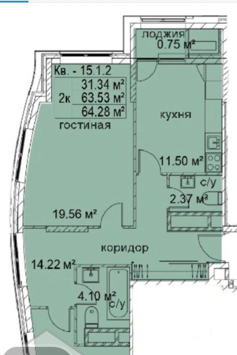 квартира г Люберцы ул Красноармейская 19 ЖК Pilot 9-18 Люберцы фото 1