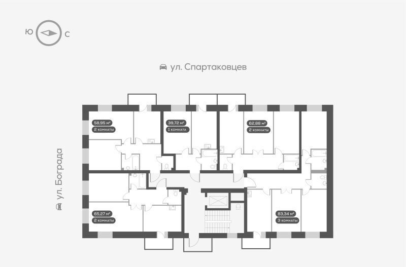 квартира г Красноярск р-н Октябрьский ул Ладо Кецховели 27 фото 2