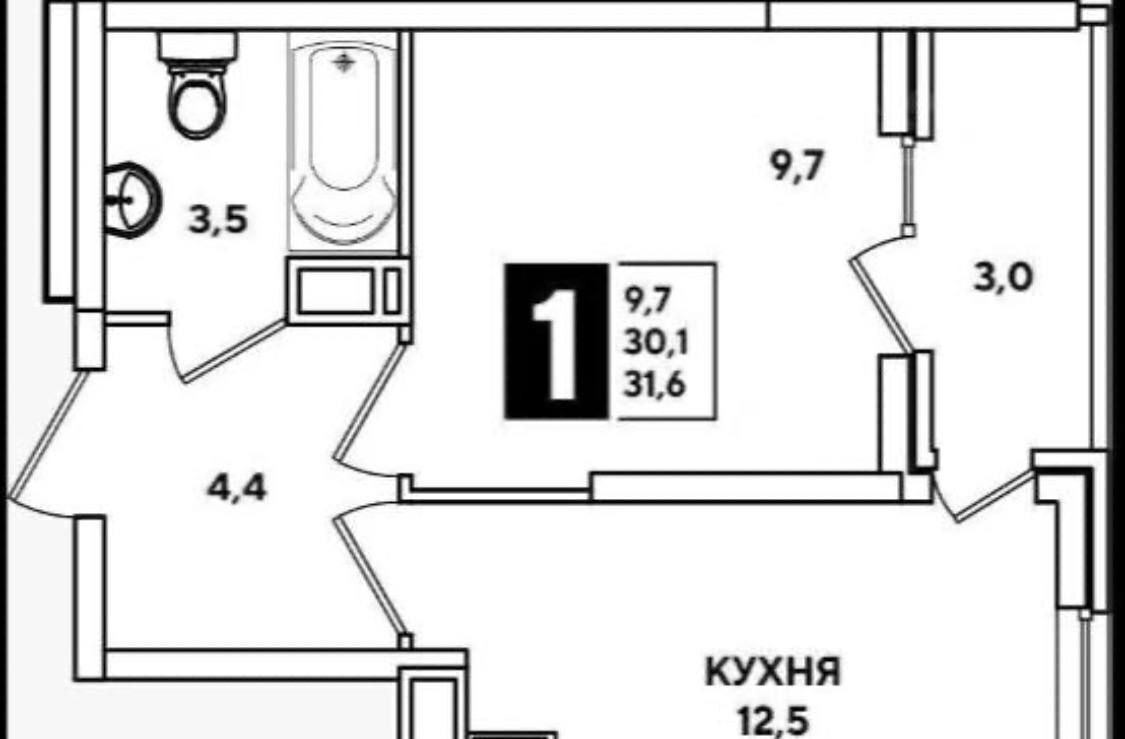 квартира г Краснодар р-н Прикубанский ул Западный Обход 57к/3 микрорайон «Самолёт» фото 18