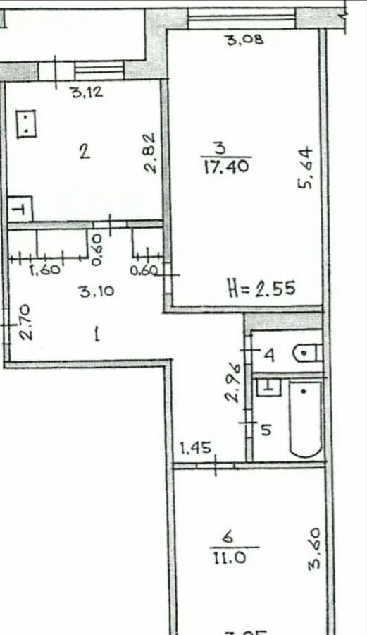 квартира г Тольятти р-н Комсомольский ул Ярославская 23 фото 8