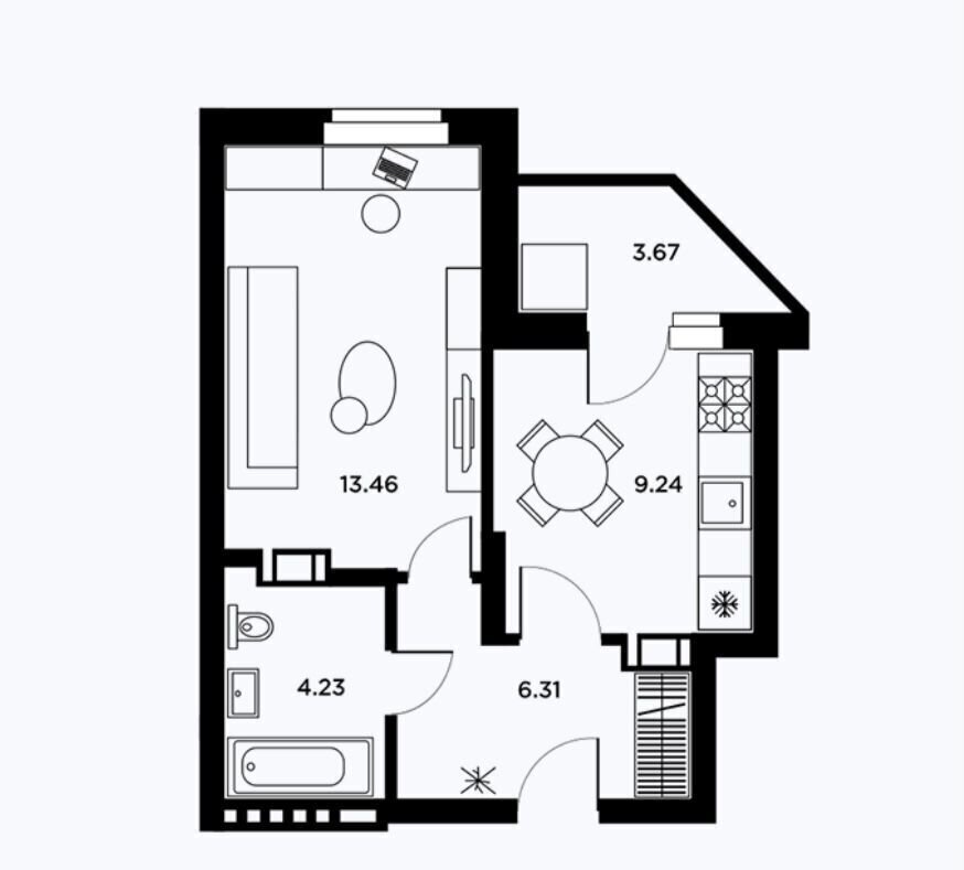 квартира г Самара р-н Кировский ш Московское 53 километр, 18-й фото 2