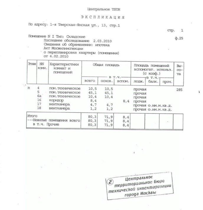 свободного назначения г Москва метро Белорусская ул 1-я Тверская-Ямская 13с/1 муниципальный округ Тверской фото 13