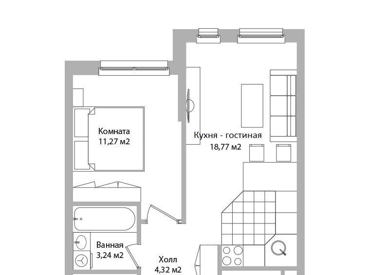 квартира г Москва метро Медведково ул Троицкая 3г Московская область, Мытищи фото 1