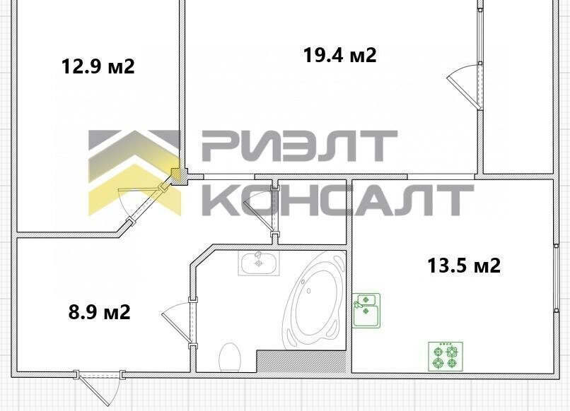 квартира г Омск ул Туполева 2к/1 Кировский АО фото 25