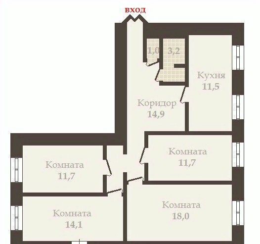 квартира г Санкт-Петербург метро Комендантский Проспект ул Шаврова 5к/2в округ Юнтолово фото 2