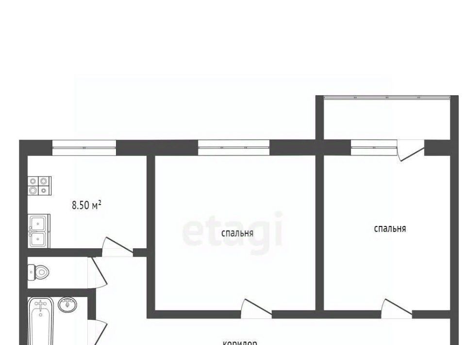 квартира г Ростов-на-Дону р-н Советский ул 2-я Краснодарская 145/3 фото 2