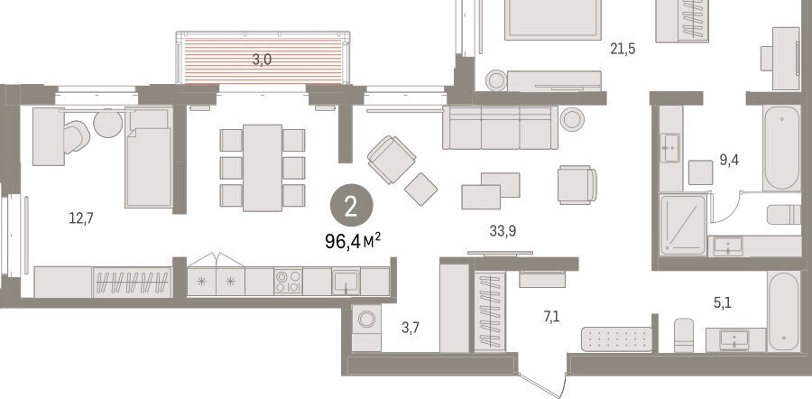 квартира г Тюмень жилой комплекс На Минской фото 2