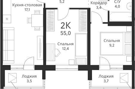 квартира г Новосибирск р-н Первомайский Речной вокзал ул Красный Факел 39 фото 1