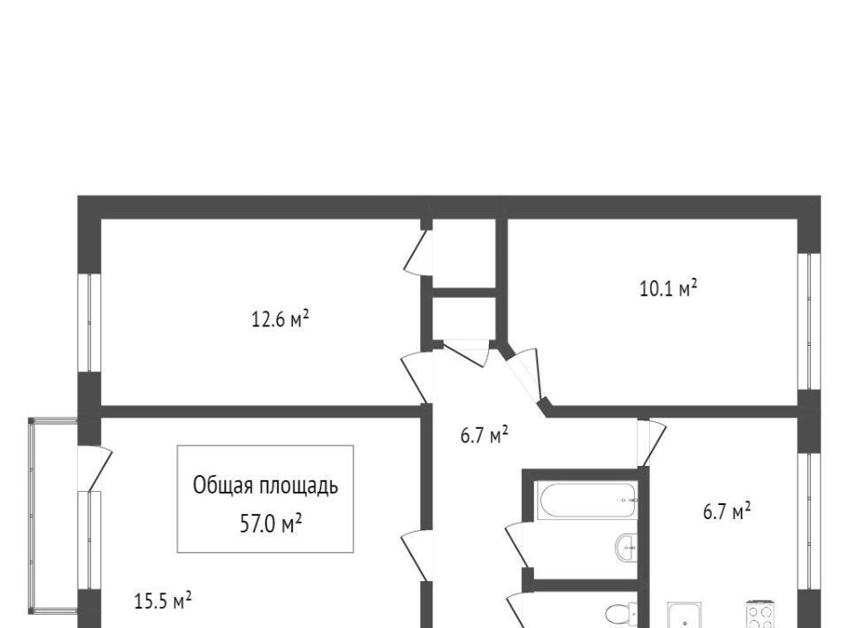 квартира г Новосибирск р-н Калининский Заельцовская ул Танковая 17 фото 2