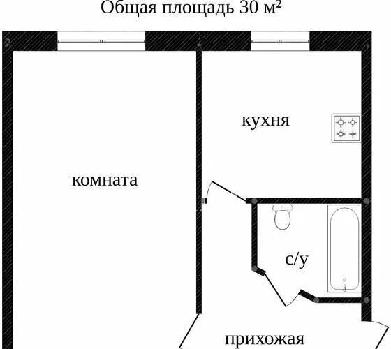 квартира г Сургут р-н Центральный ул 50 лет ВЛКСМ 10 Сургут, Тюменская обл. фото 10