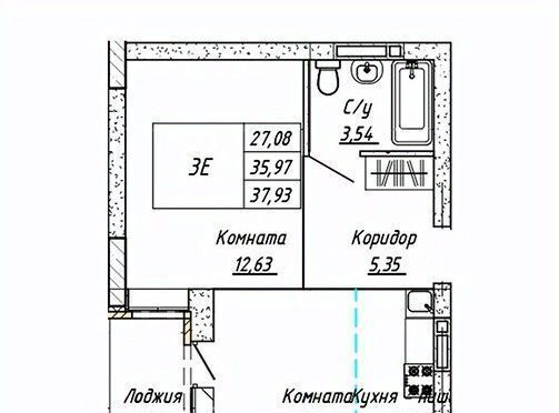 квартира г Барнаул р-н Железнодорожный ул Шевченко 135 ЖК «Дружба» фото 1