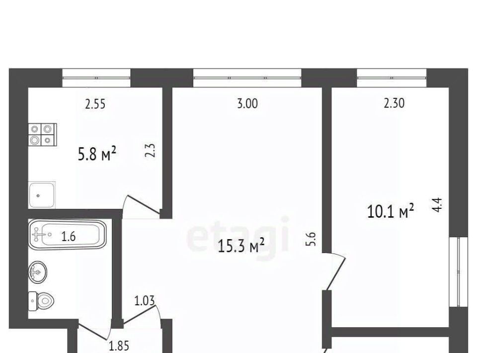 квартира г Тюмень р-н Центральный ул Щорса 11 Центральный административный округ фото 2