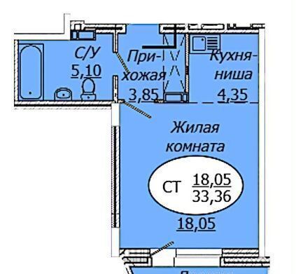 квартира г Новосибирск Золотая Нива ул 2-я Воинская секц. 1. 1 фото 1