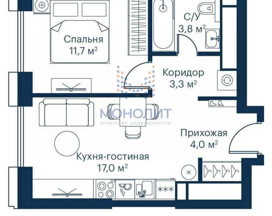 квартира г Москва метро Трикотажная ш Волоколамское 95/2 ЖК City Bay Московская область фото 6