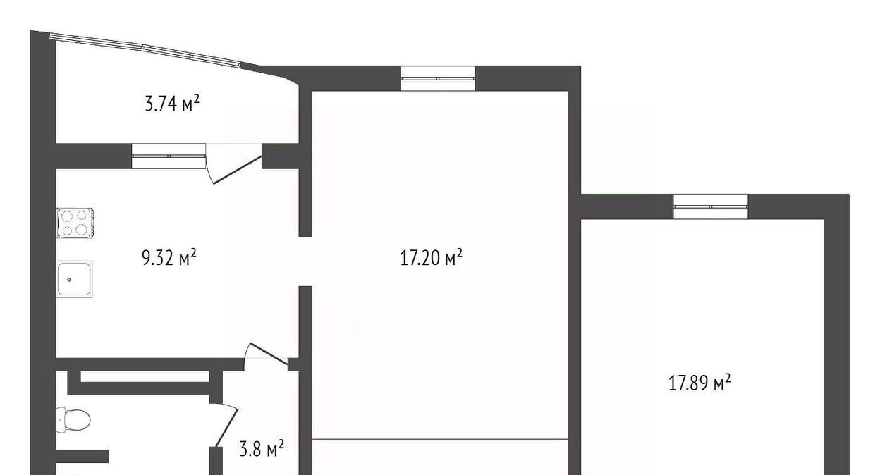 квартира г Тюмень р-н Восточный ул Федюнинского 60к/2 Восточный административный округ фото 1