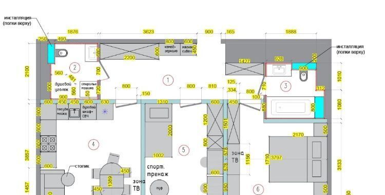 квартира г Москва метро Электрозаводская Бауманка ул Новая Дорога 9к/2 фото 36