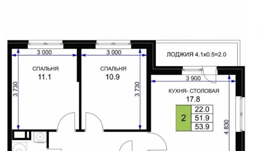 квартира г Краснодар р-н Прикубанский Славянский микрорайон ул Заполярная 39к/1 фото 1