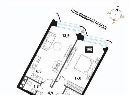 квартира г Москва метро Электрозаводская ЖК Интеллигент фото 1