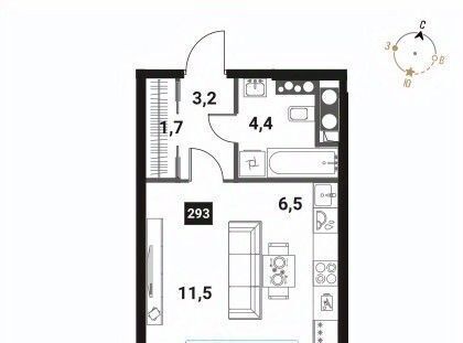 квартира г Москва метро Электрозаводская ЖК Интеллигент фото 1