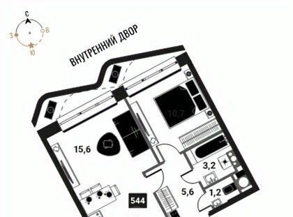 квартира г Москва метро Семеновская проезд Проектируемый 727-й фото 1