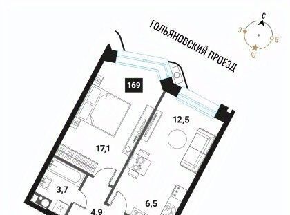 квартира г Москва метро Электрозаводская ЖК Интеллигент фото 1