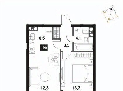 квартира г Москва метро Электрозаводская ЖК Интеллигент фото 1