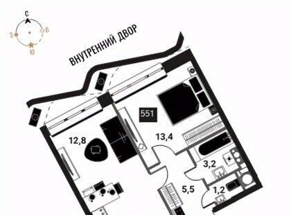 квартира г Москва метро Сокольники проезд Проектируемый 727-й фото 1