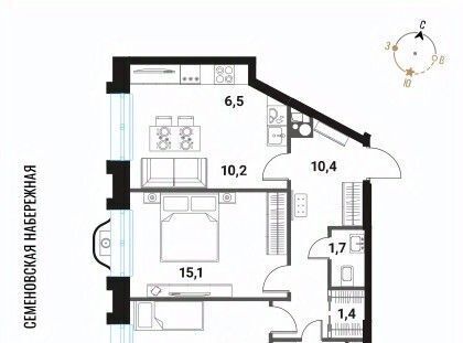 квартира г Москва метро Семеновская ЖК Интеллигент фото 1