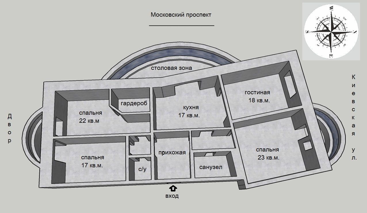 квартира г Санкт-Петербург метро Фрунзенская ул Киевская 3к/1б фото 3