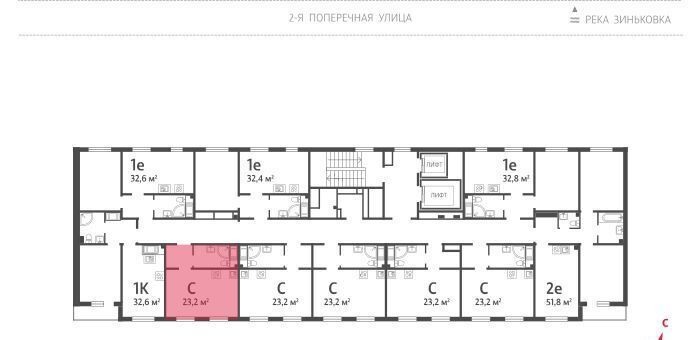 квартира г Санкт-Петербург пос. Ковалёво, уч. 6, стр. 6. 5 фото 1