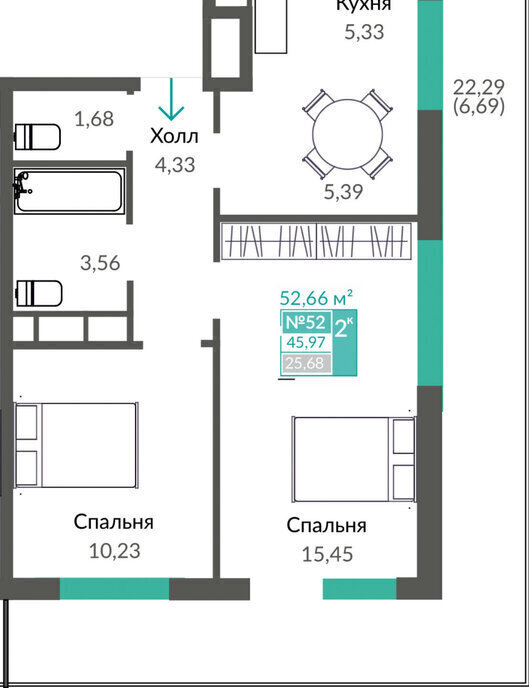 квартира г Симферополь р-н Киевский пр-кт Александра Суворова фото 1