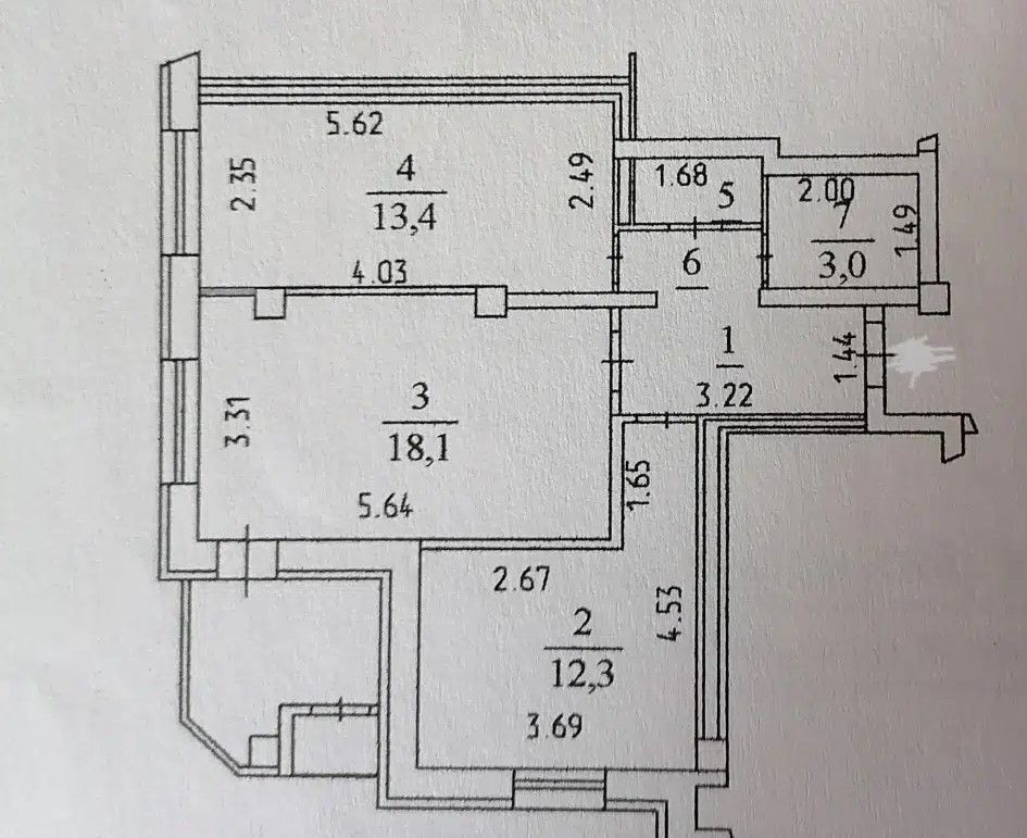 квартира г Кемерово р-н Заводский ул Дружбы 3 фото 18