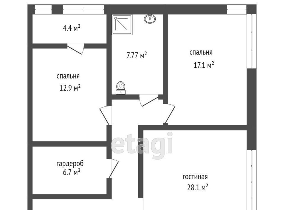 квартира г Ростов-на-Дону р-н Ленинский пер Островского 92 фото 2