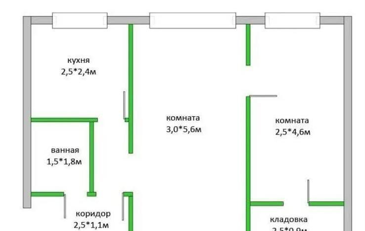 квартира г Новосибирск р-н Ленинский ул Римского-Корсакова 12а Площадь Маркса фото 11