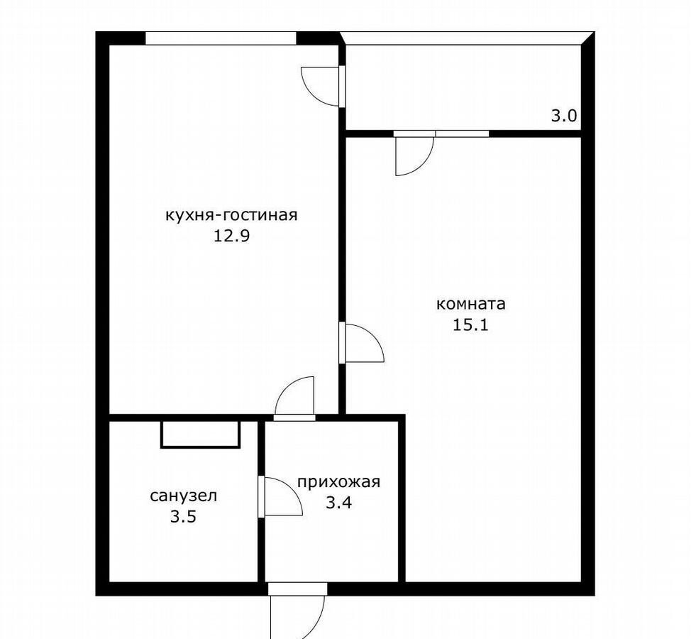 квартира г Краснодар р-н Прикубанский ул им. Константина Гондаря 103/1 фото 18