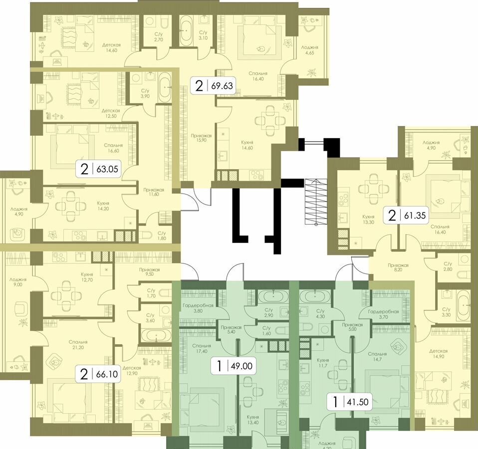 квартира г Смоленск п Одинцово р-н Ленинский д. 5, блок-секц. 1, 2, 3 фото 1