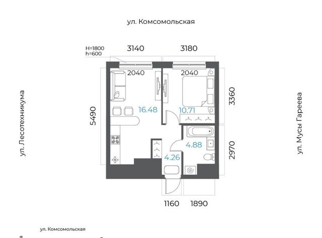 р-н Октябрьский микрорайон Глумилино-2 8-е Небо жилой комплекс фото