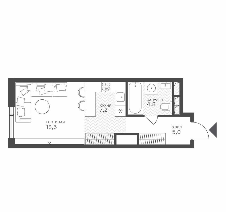 квартира г Москва метро Крылатское ул Крылатская 33 корп. 1 фото 1