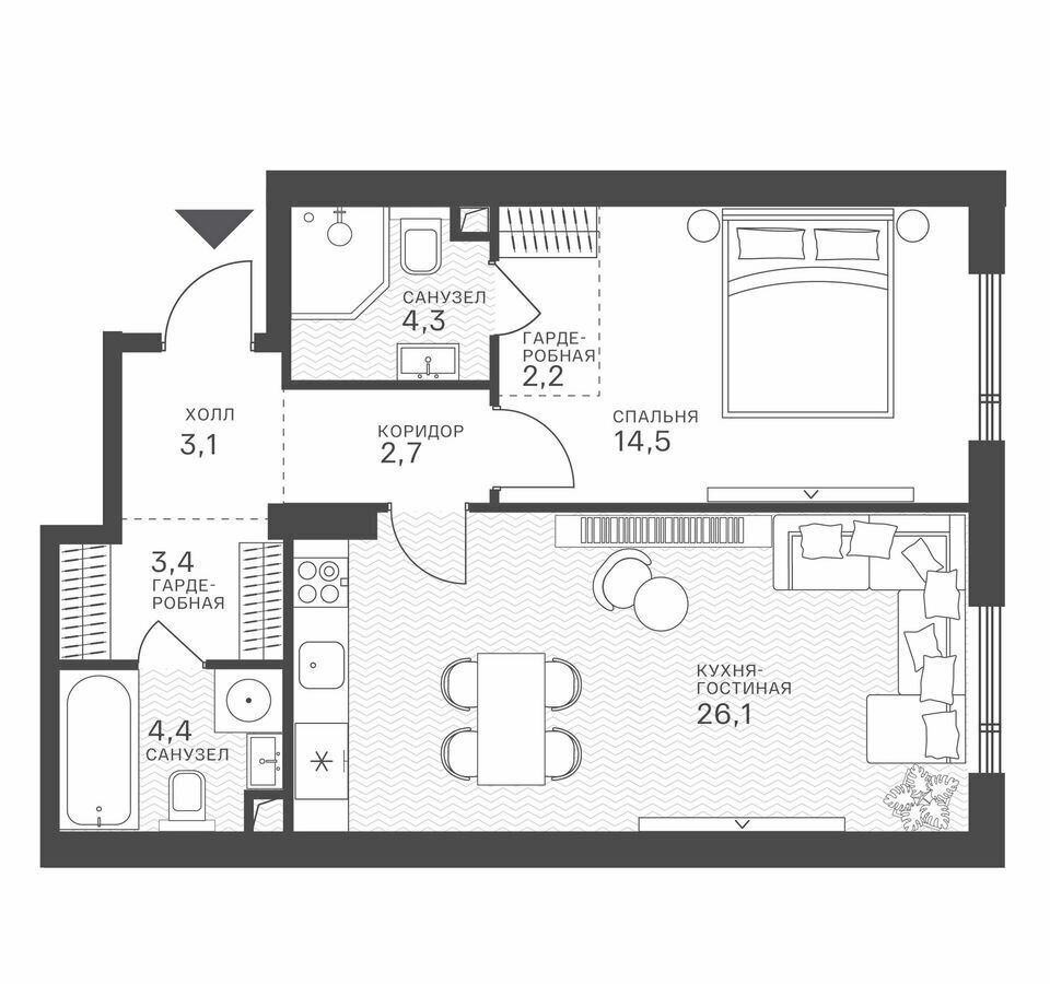 квартира г Москва метро Крылатское ул Крылатская 33 корп. 1 фото 1