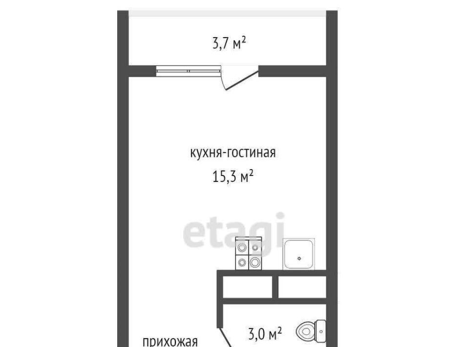 квартира г Екатеринбург р-н мкр Светлый Ботаническая Уктус жилрайон, 12 фото 7