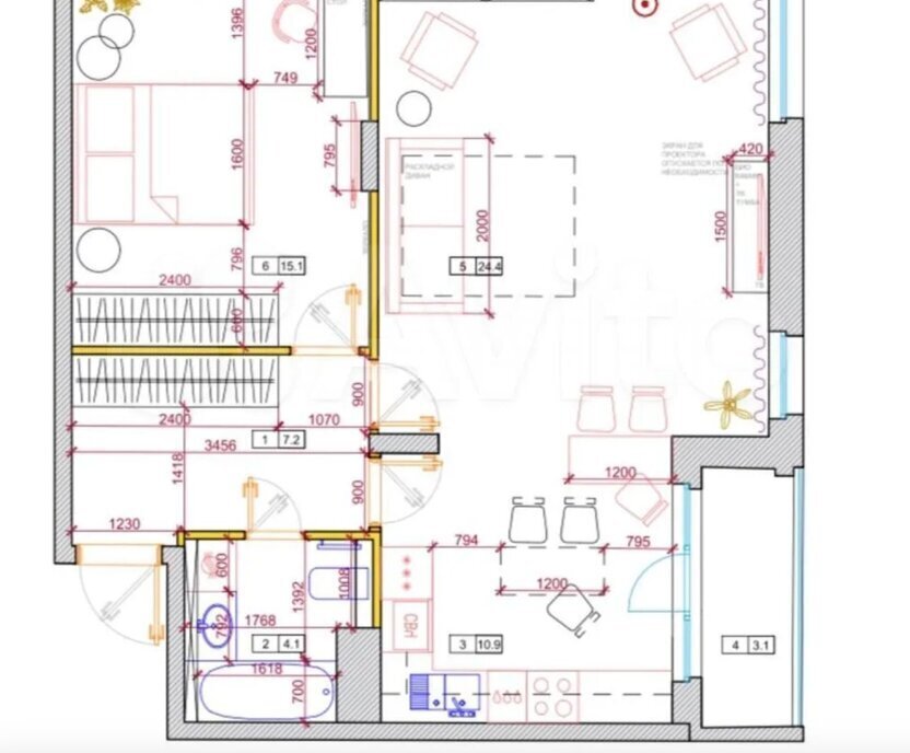 квартира г Москва метро Коммунарка ТиНАО б-р Скандинавский 6 фото 12