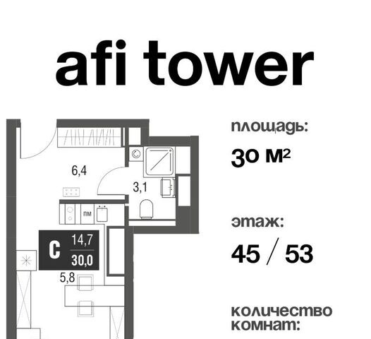 ЖК AFI Tower Ботанический сад фото