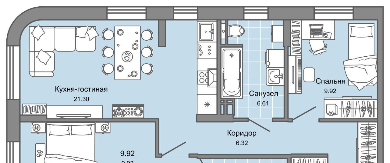 квартира г Екатеринбург п Широкая Речка Чкаловская ЖК «Лес» фото 1