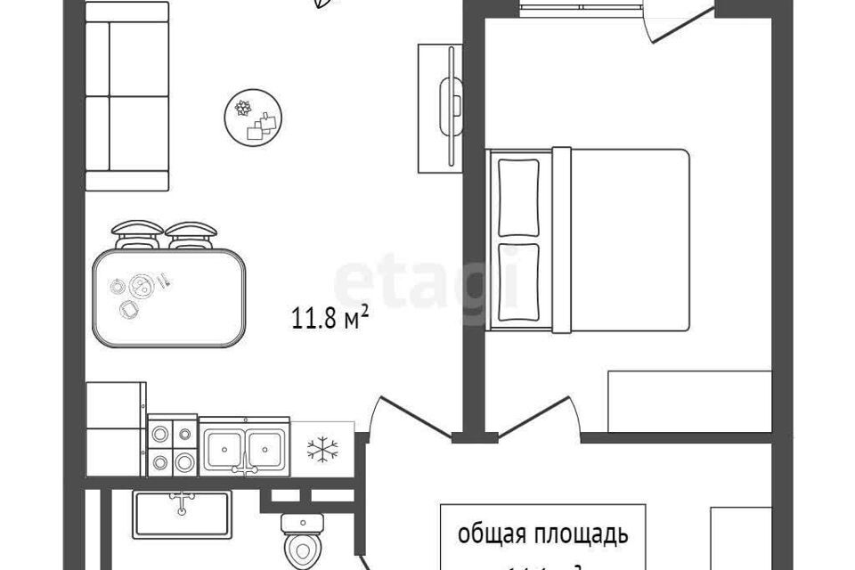 квартира г Новосибирск р-н Октябрьский ул Московская 77 Новосибирск городской округ фото 10