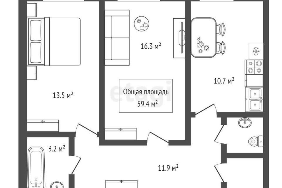 квартира г Новосибирск р-н Советский ул Николаева 18 Новосибирск городской округ фото 10